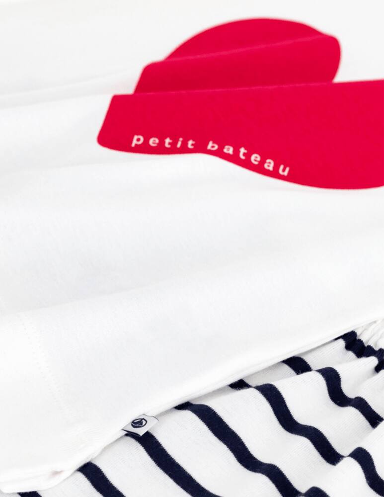 rinascente Petit Bateau Heart print pyjama set