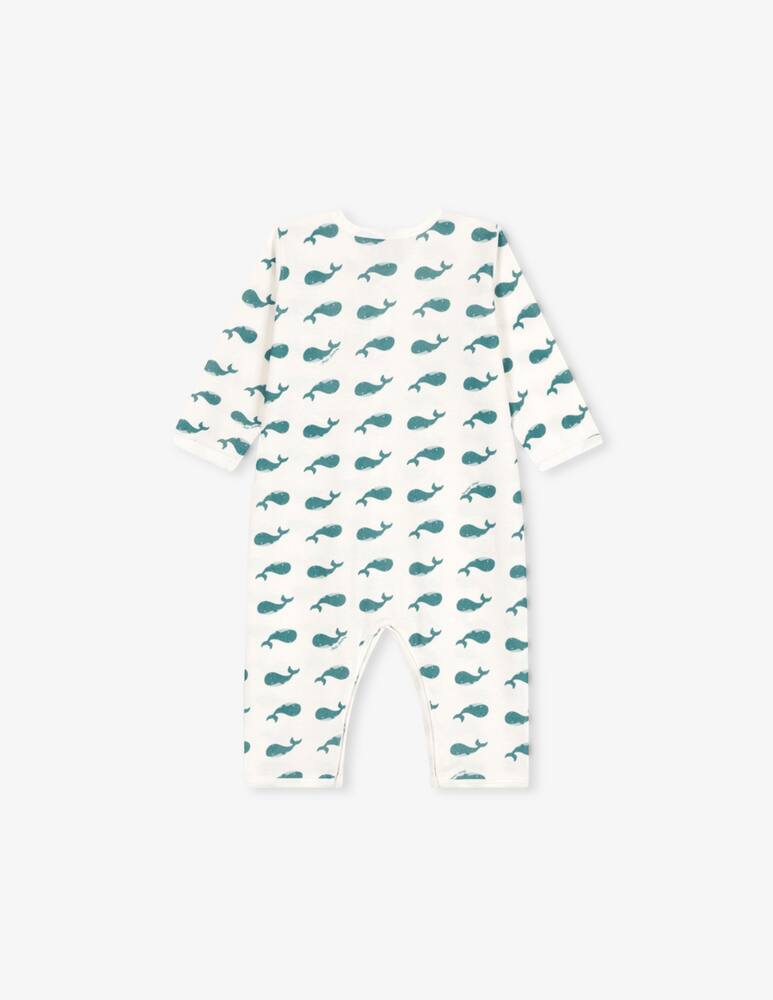 rinascente Petit Bateau Whale print sleepsuit
