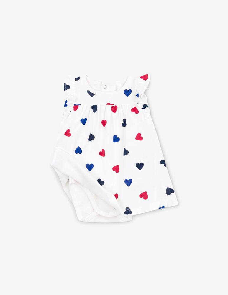 rinascente Petit Bateau Heart print romper