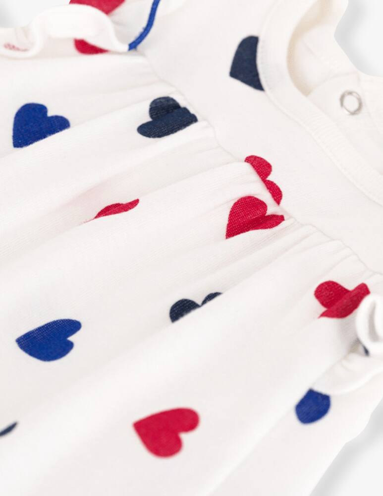 rinascente Petit Bateau Heart print romper