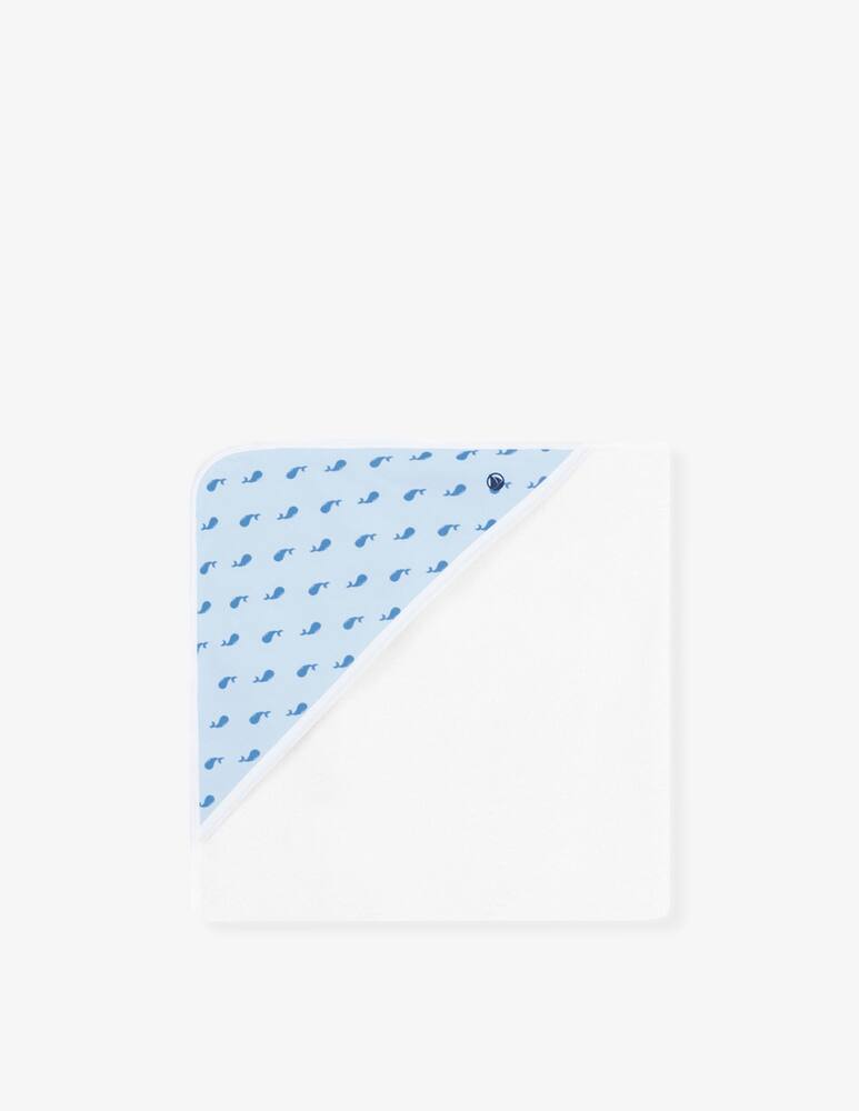rinascente Petit Bateau Whale hooded towel