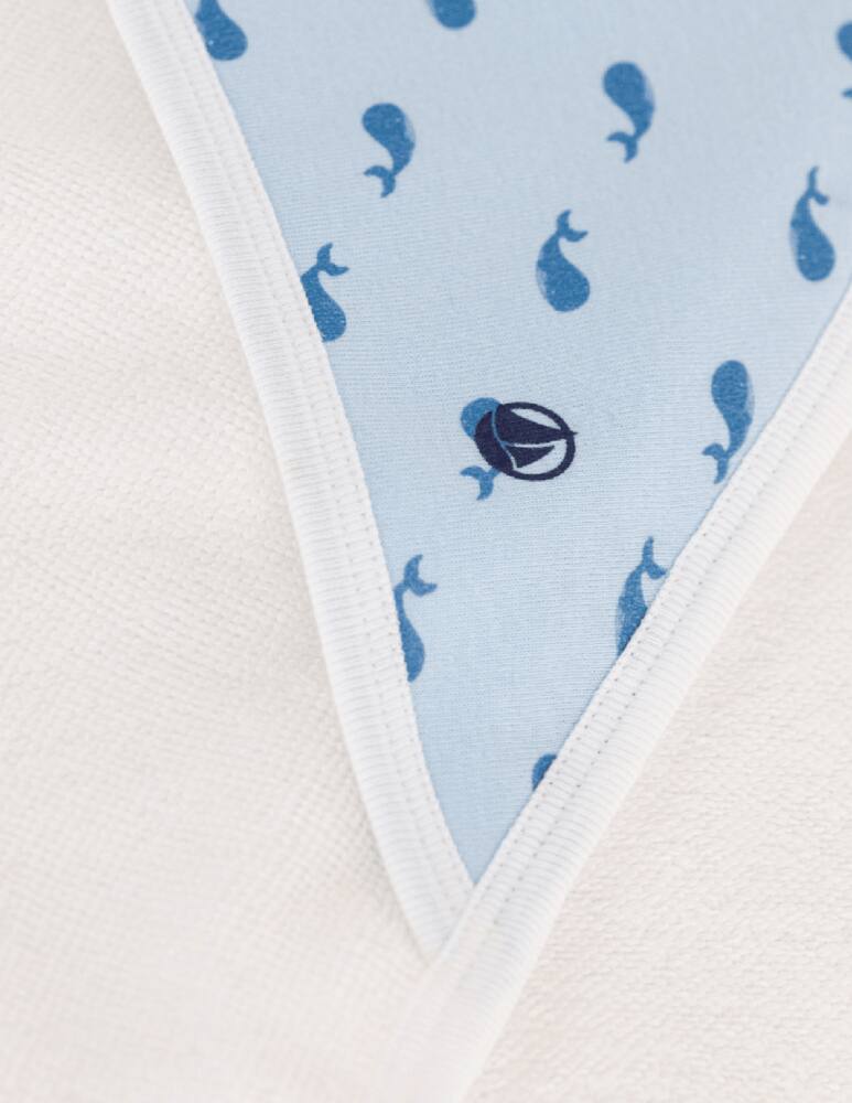rinascente Petit Bateau Whale hooded towel
