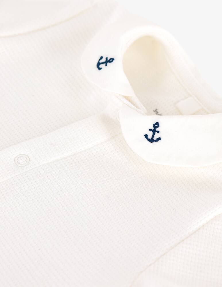 rinascente Petit Bateau Anchor collar romper