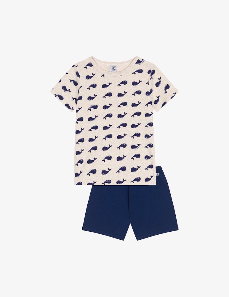 rinascente Petit Bateau Whale print pyjama set
