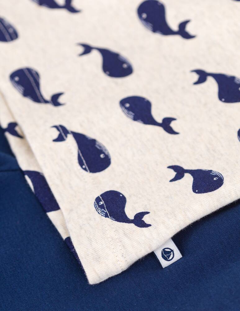 rinascente Petit Bateau Whale print pyjama set