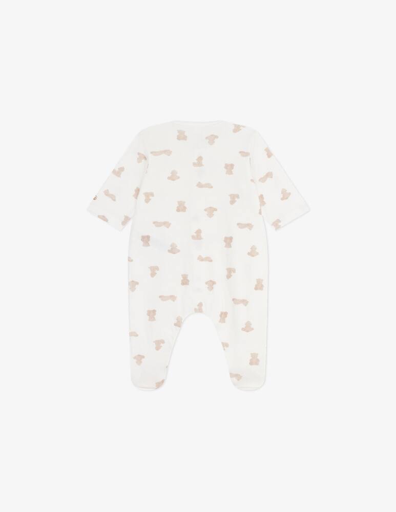 rinascente Petit Bateau Teddy print sleepsuit