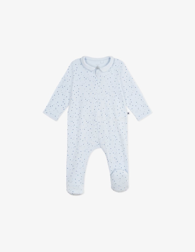rinascente Petit Bateau Starry zip sleepsuit