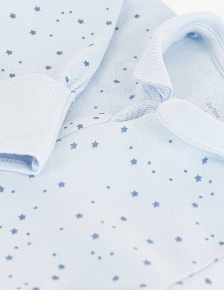 rinascente Petit Bateau Starry zip sleepsuit