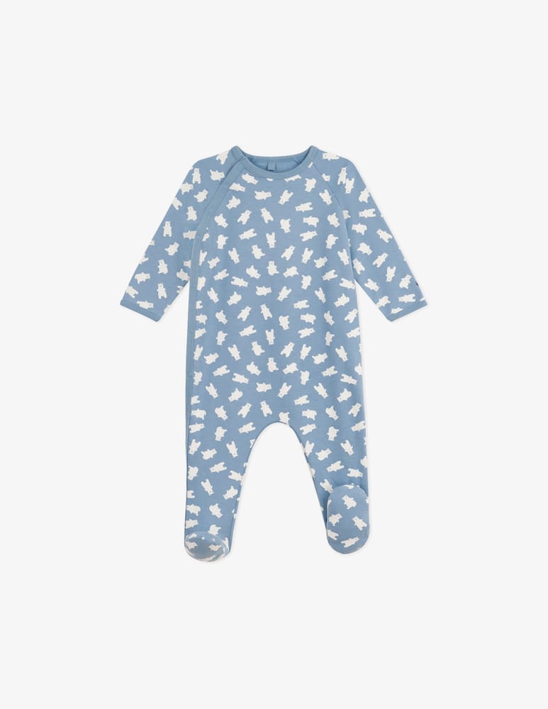 rinascente Petit Bateau Polar bear sleepsuit