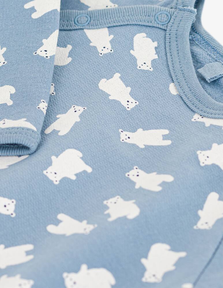 rinascente Petit Bateau Polar bear sleepsuit