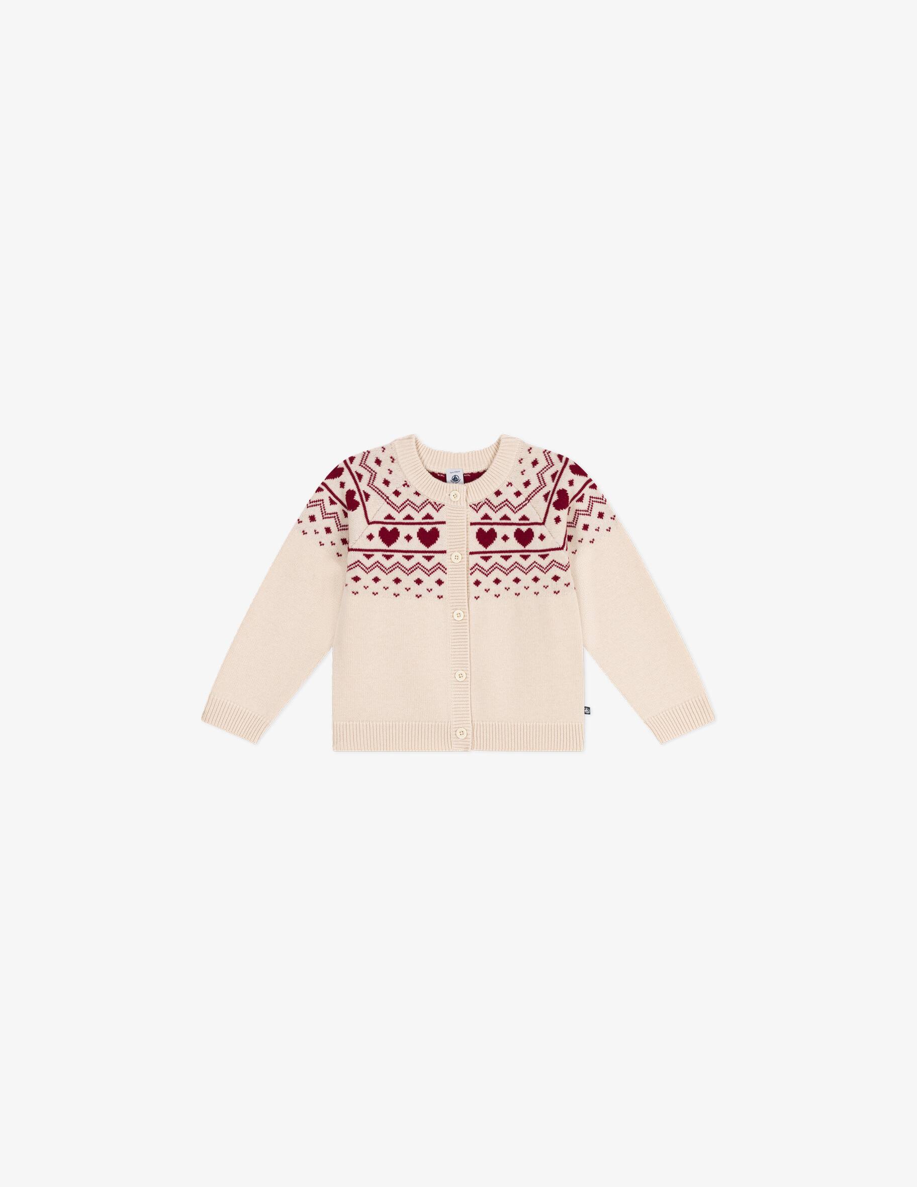 Cardigan Manches Longues Fille Petit Bateau - Gilet Tubique Matelassé