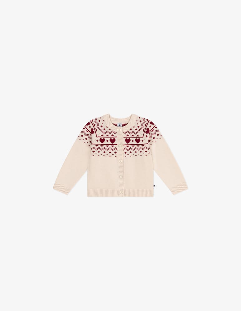 rinascente Petit Bateau Patterned heart cardigan