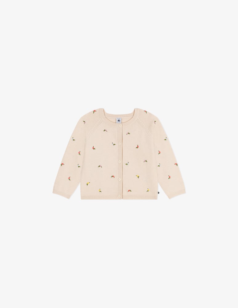 rinascente Petit Bateau Cardigan con ricami floreali