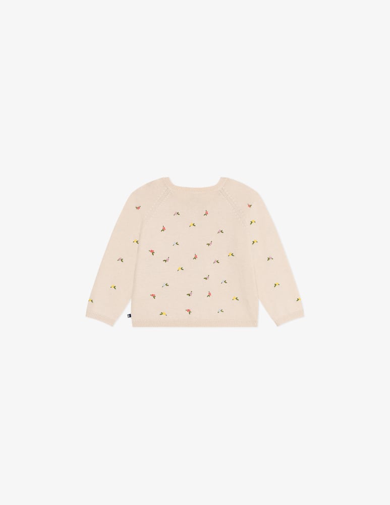 rinascente Petit Bateau Cardigan con ricami floreali