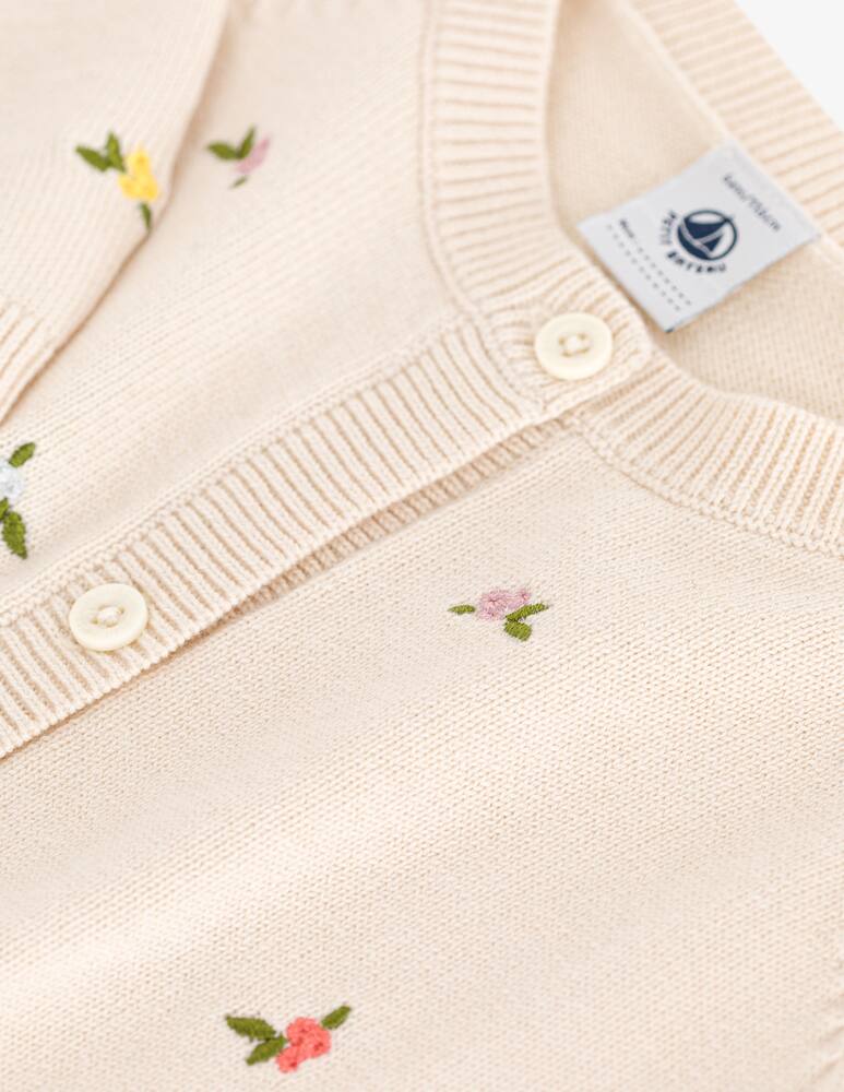 rinascente Petit Bateau Cardigan con ricami floreali