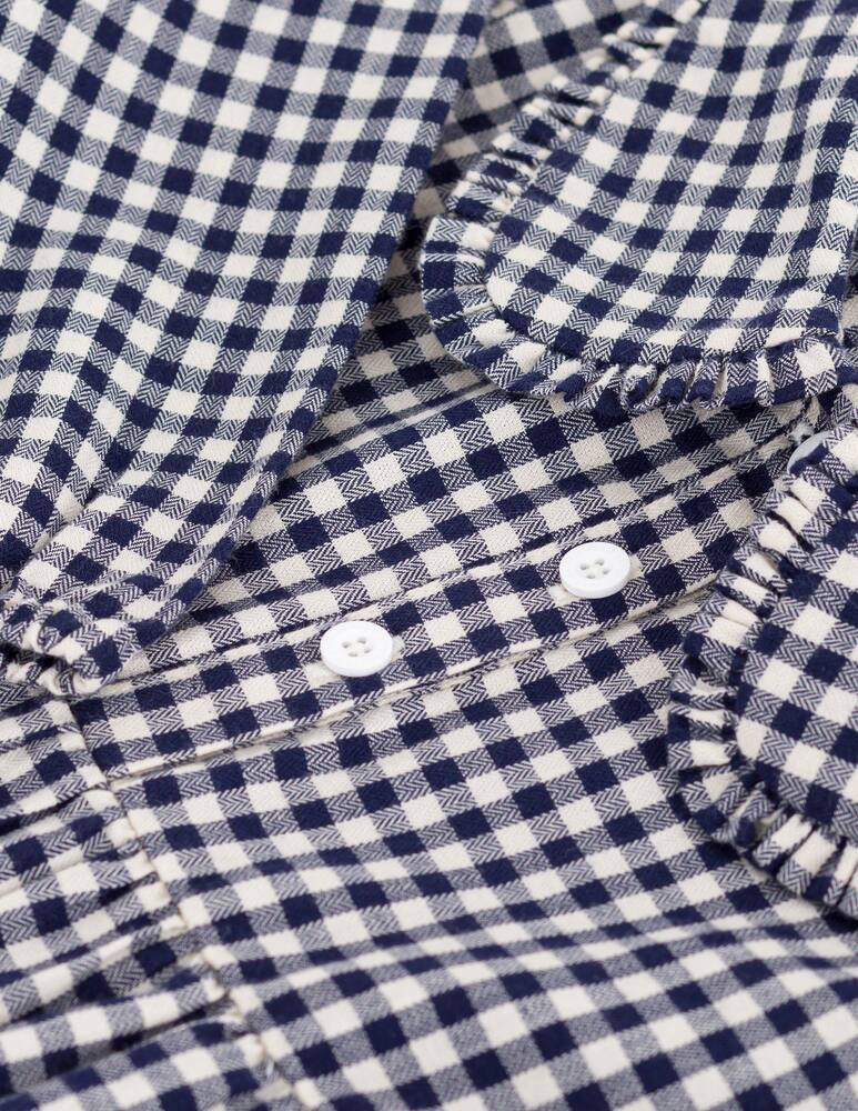 Petit Bateau Checkered collar dress - picture 3 Petit Bateau Checkered collar dress - picture 3