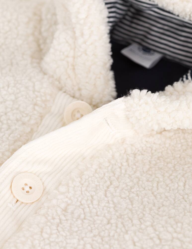 rinascente Petit Bateau Giacca sherpa con cappuccio