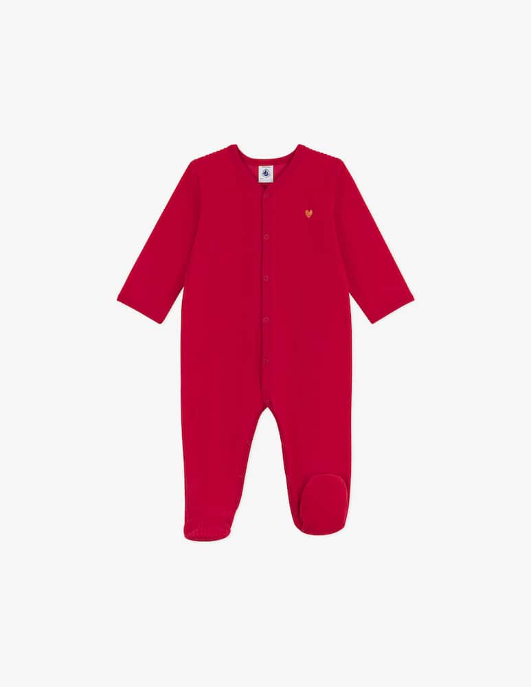 Petit Bateau Tutina con piedini in velluto - immagine 1 Petit Bateau Tutina con piedini in velluto - immagine 1