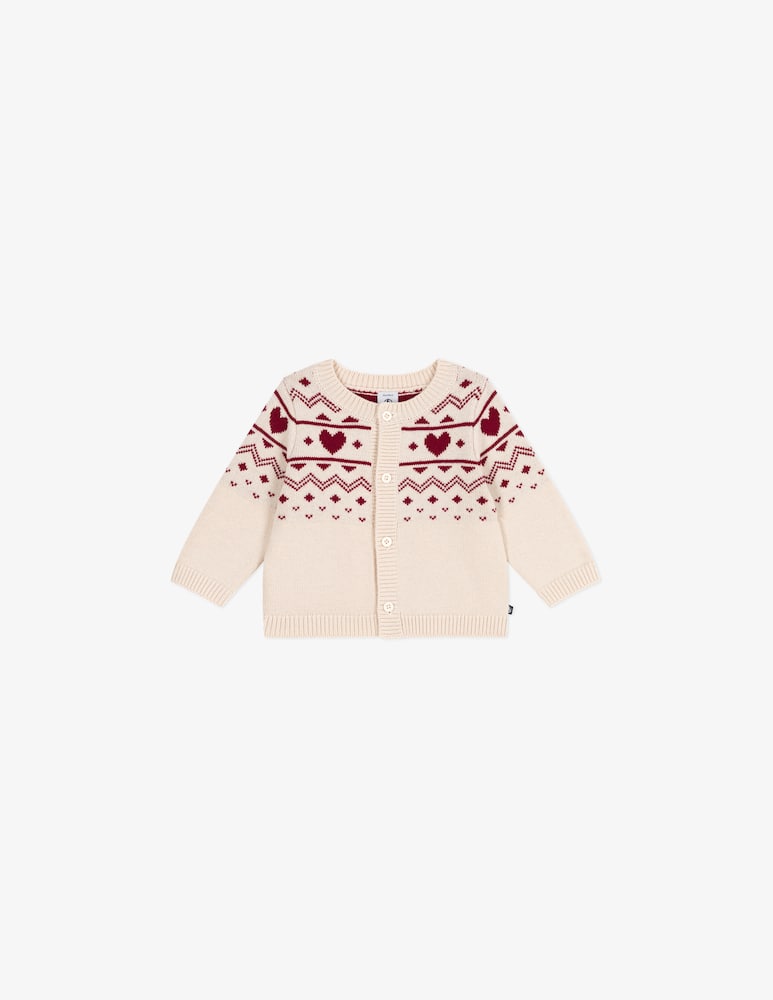 rinascente Petit Bateau Patterned heart cardigan
