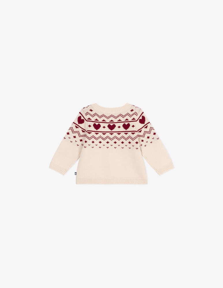 rinascente Petit Bateau Patterned heart cardigan