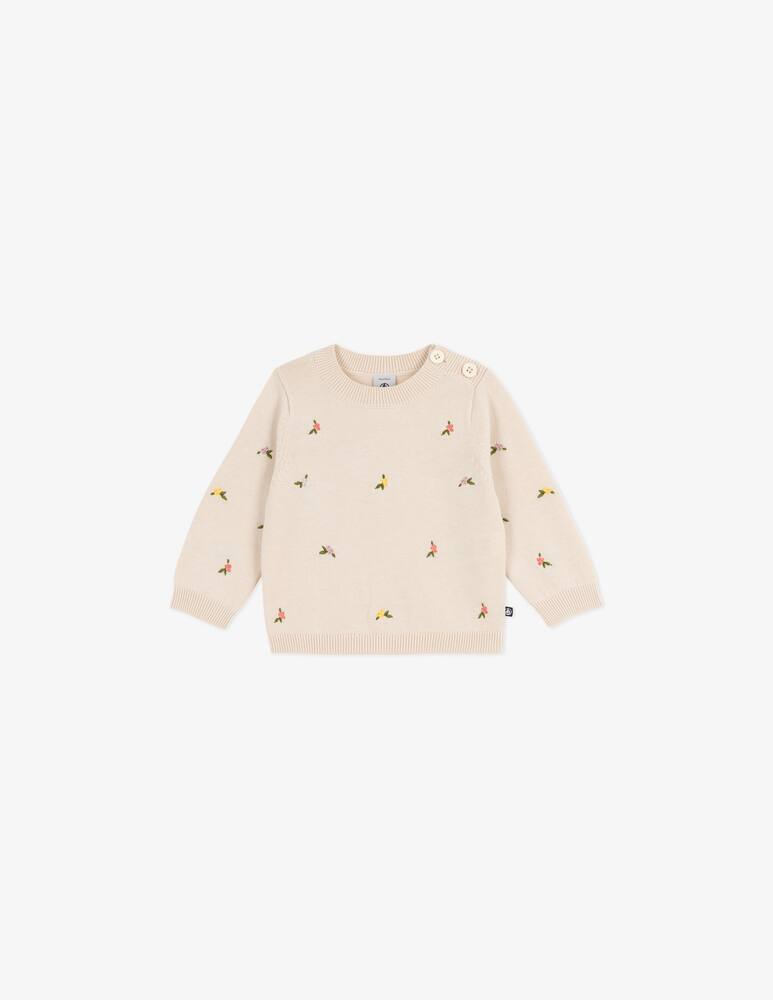 Petit Bateau Maglione con ricami floreali - immagine 1 Petit Bateau Maglione con ricami floreali - immagine 1