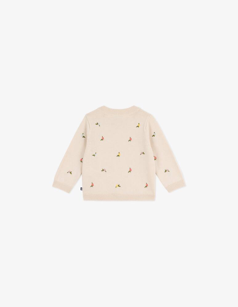 rinascente Petit Bateau Maglione con ricami floreali