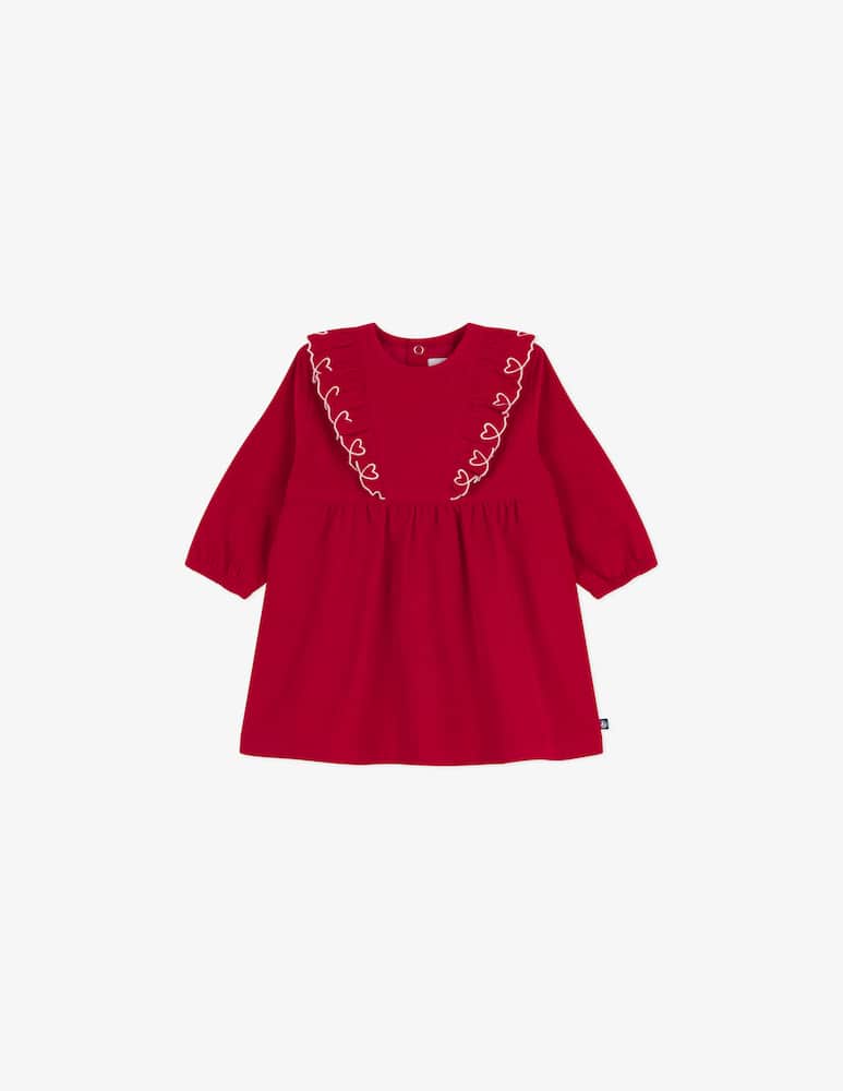 rinascente Petit Bateau Abito cuori ricamati