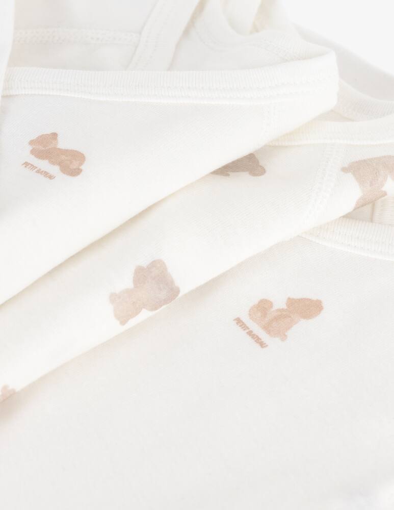 rinascente Petit Bateau Set of 3 wrap bodysuits