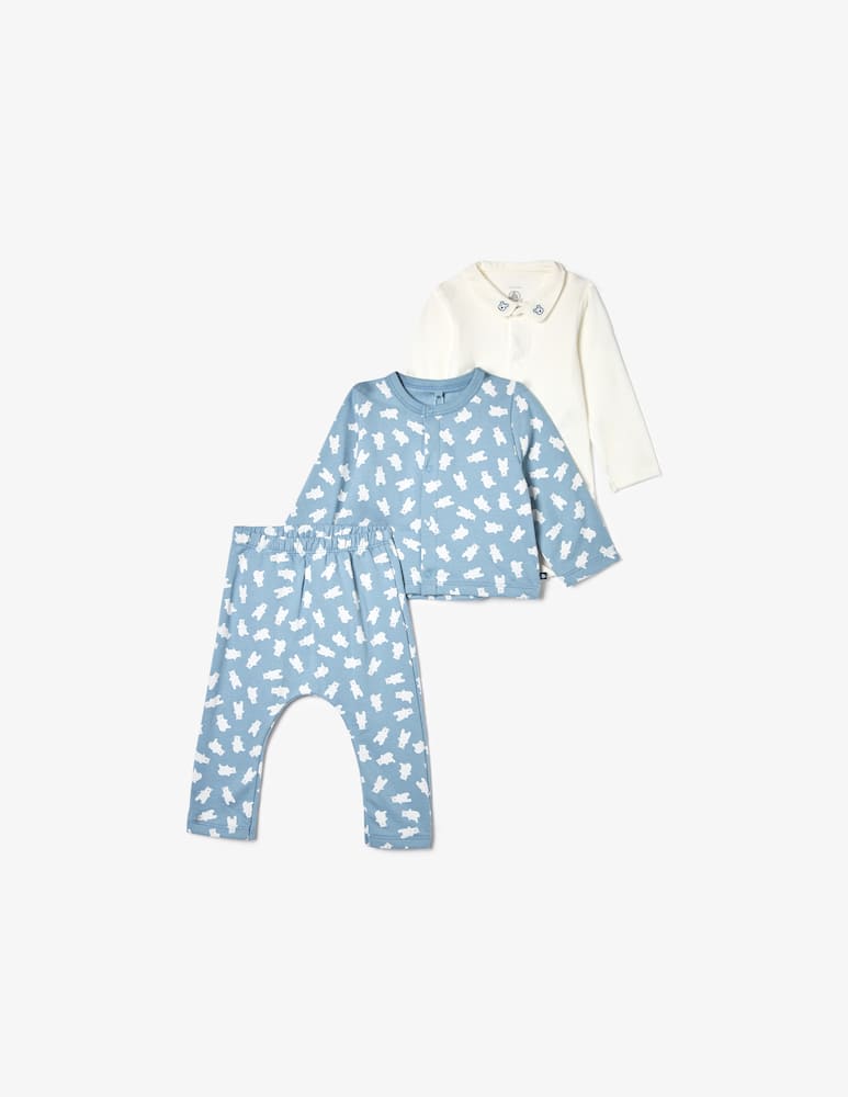rinascente Petit Bateau Set 3 pezzi neonato