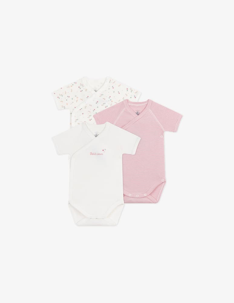 rinascente Petit Bateau Set 3 body a maniche corte