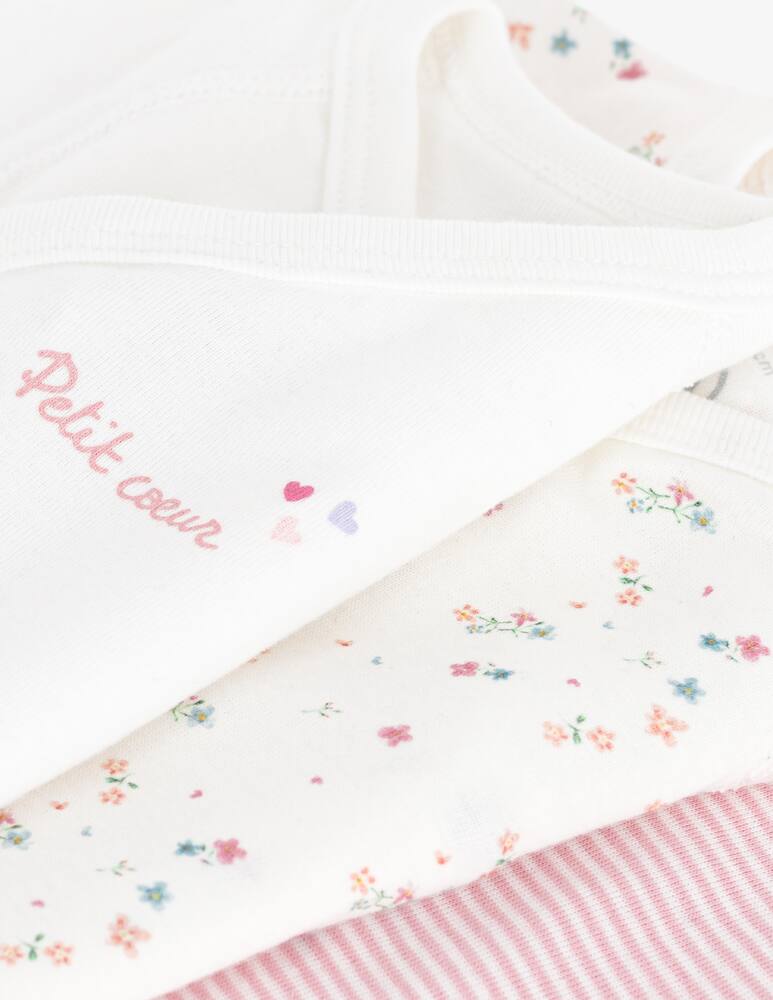 rinascente Petit Bateau Set 3 body a maniche corte