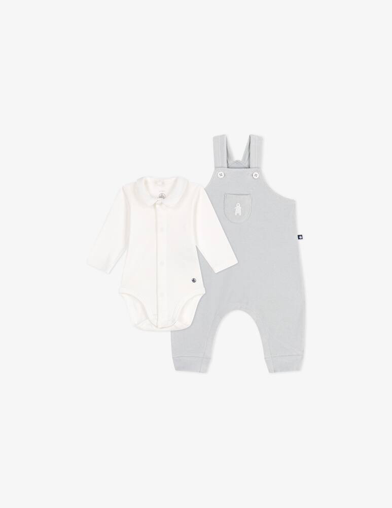 Petit Bateau Salopette e body set - immagine 3 Petit Bateau Salopette e body set - immagine 3