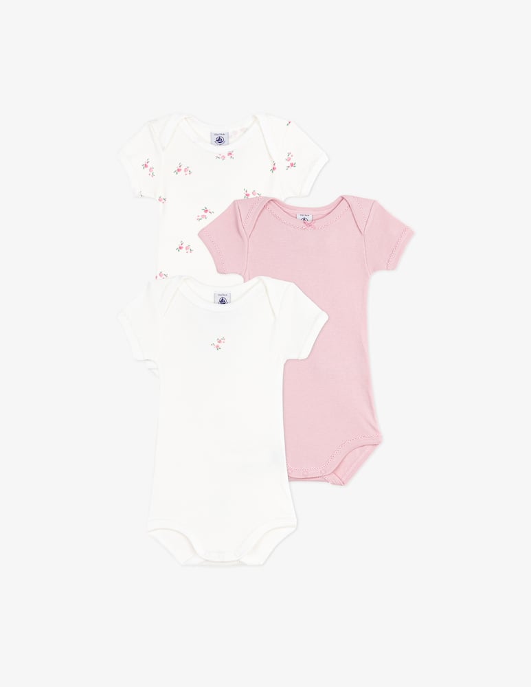 Petit Bateau Set of 3 bodysuits - picture 1 Petit Bateau Set of 3 bodysuits - picture 1
