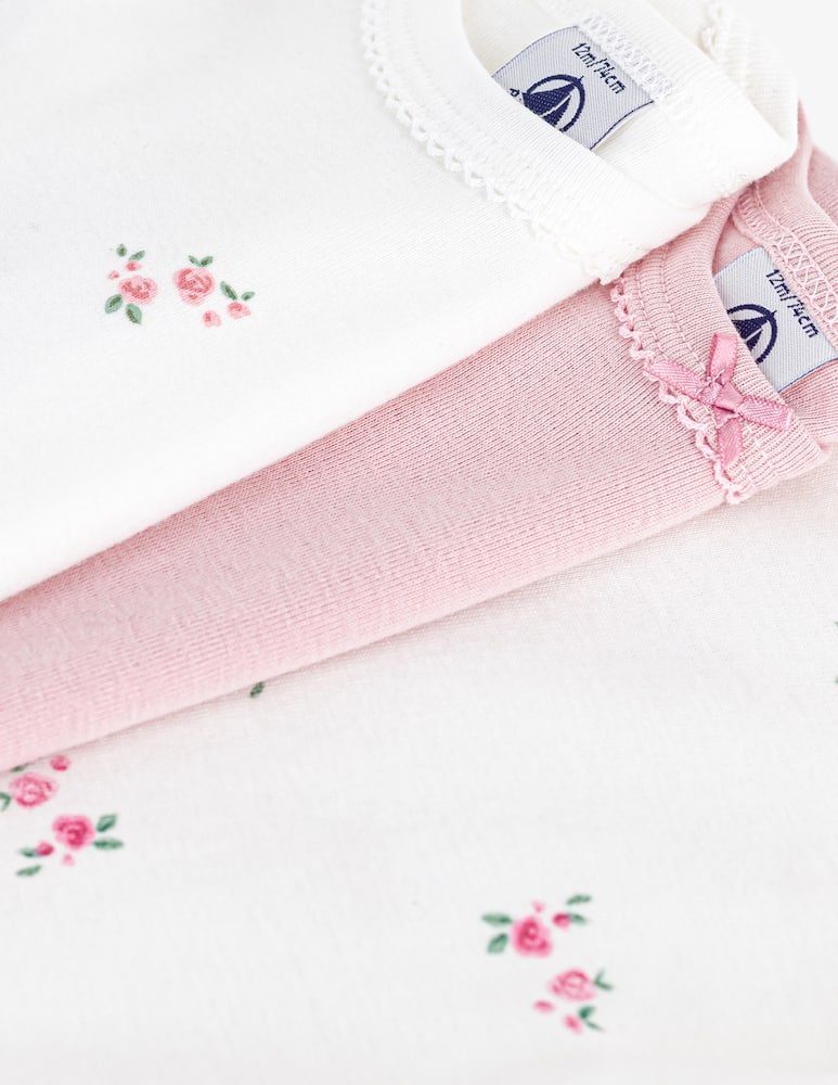 Petit Bateau Set of 3 bodysuits - picture 3 Petit Bateau Set of 3 bodysuits - picture 3