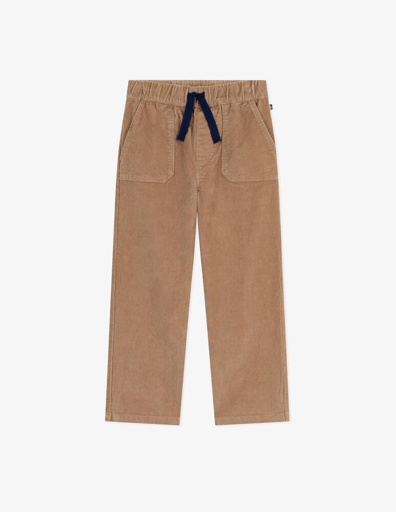 rinascente Petit Bateau Velour drawstring trousers