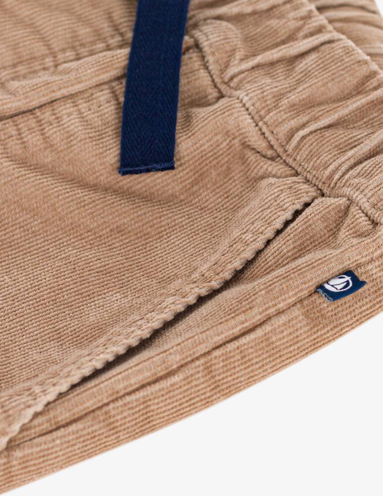 rinascente Petit Bateau Velour drawstring trousers