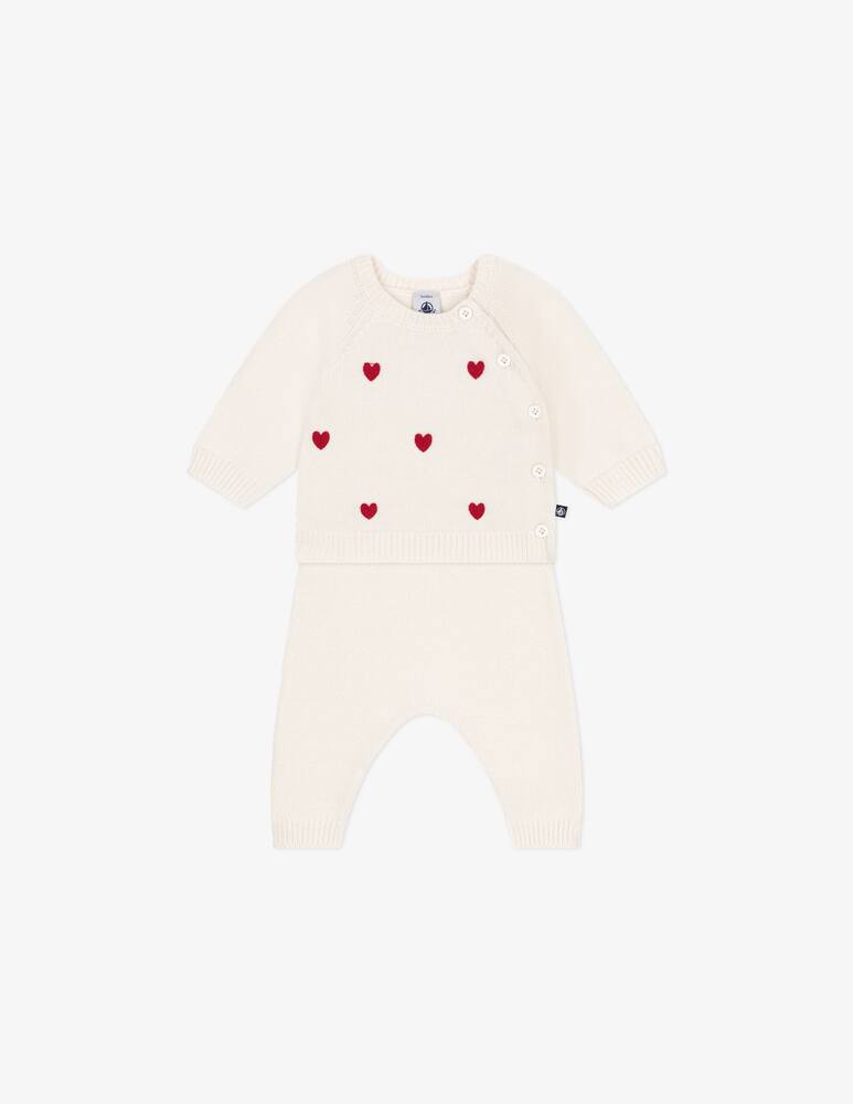 rinascente Petit Bateau Set maglione e pantaloni in misto lana e cotone
