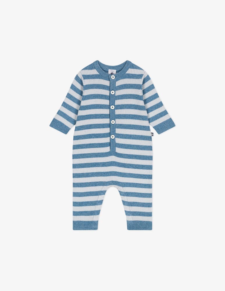 rinascente Petit Bateau Striped buttoned romper