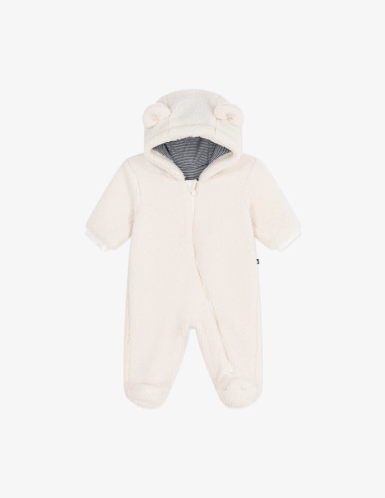 Petit Bateau Hooded teddy pramsuit - picture 1 Petit Bateau Hooded teddy pramsuit - picture 1