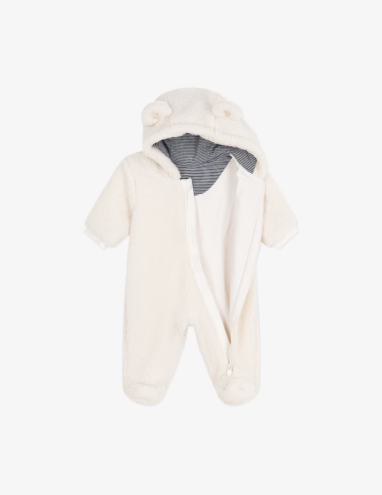 Petit Bateau Hooded teddy pramsuit - picture 3 Petit Bateau Hooded teddy pramsuit - picture 3