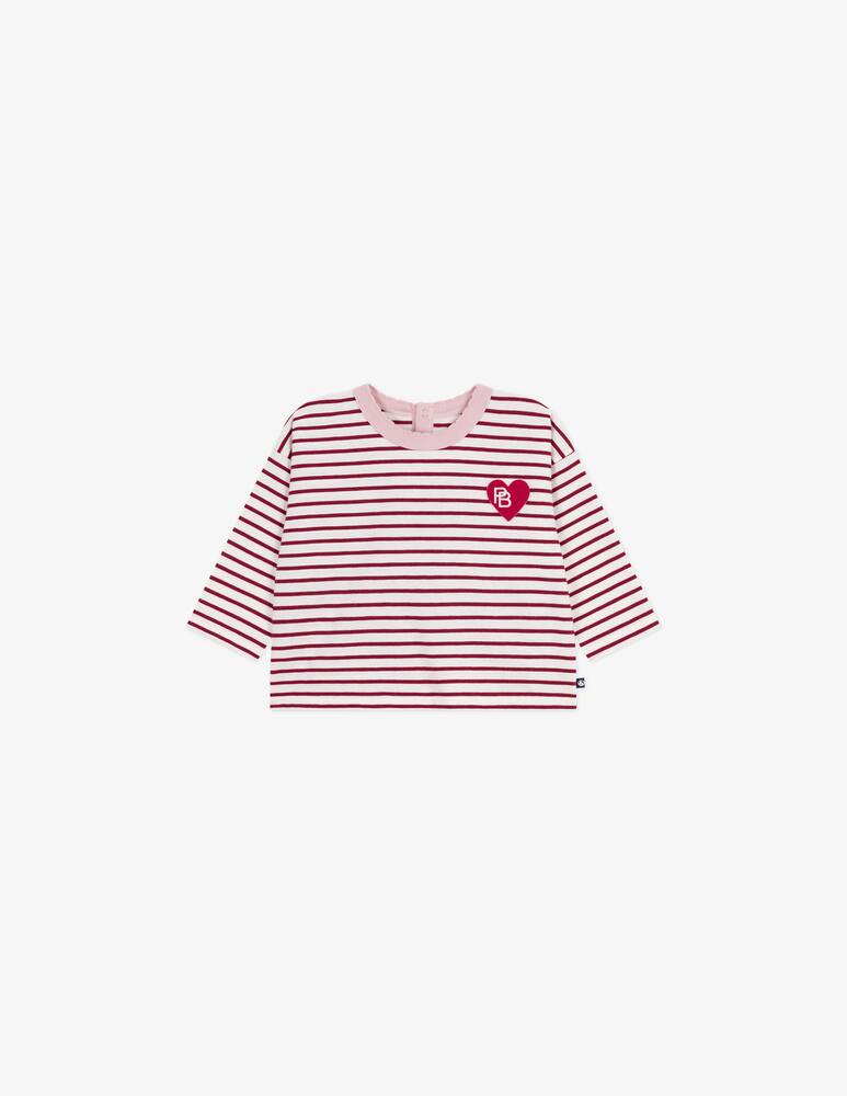 rinascente Petit Bateau Striped heart t-shirt