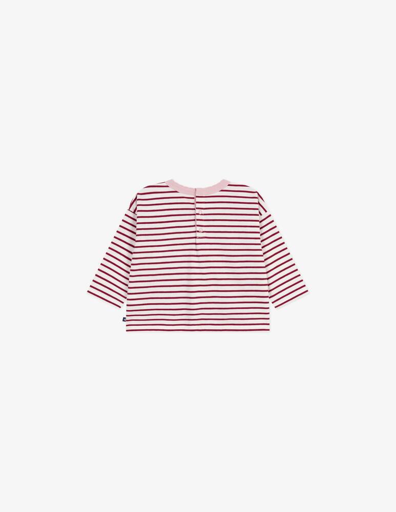 rinascente Petit Bateau Striped heart t-shirt