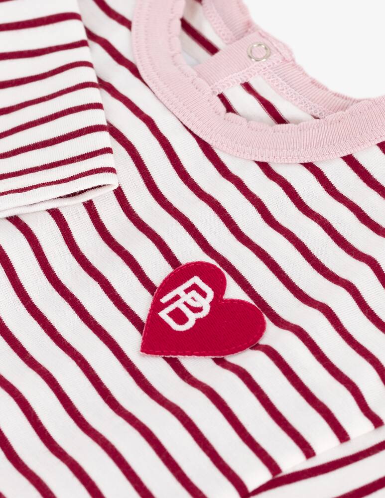 rinascente Petit Bateau Striped heart t-shirt
