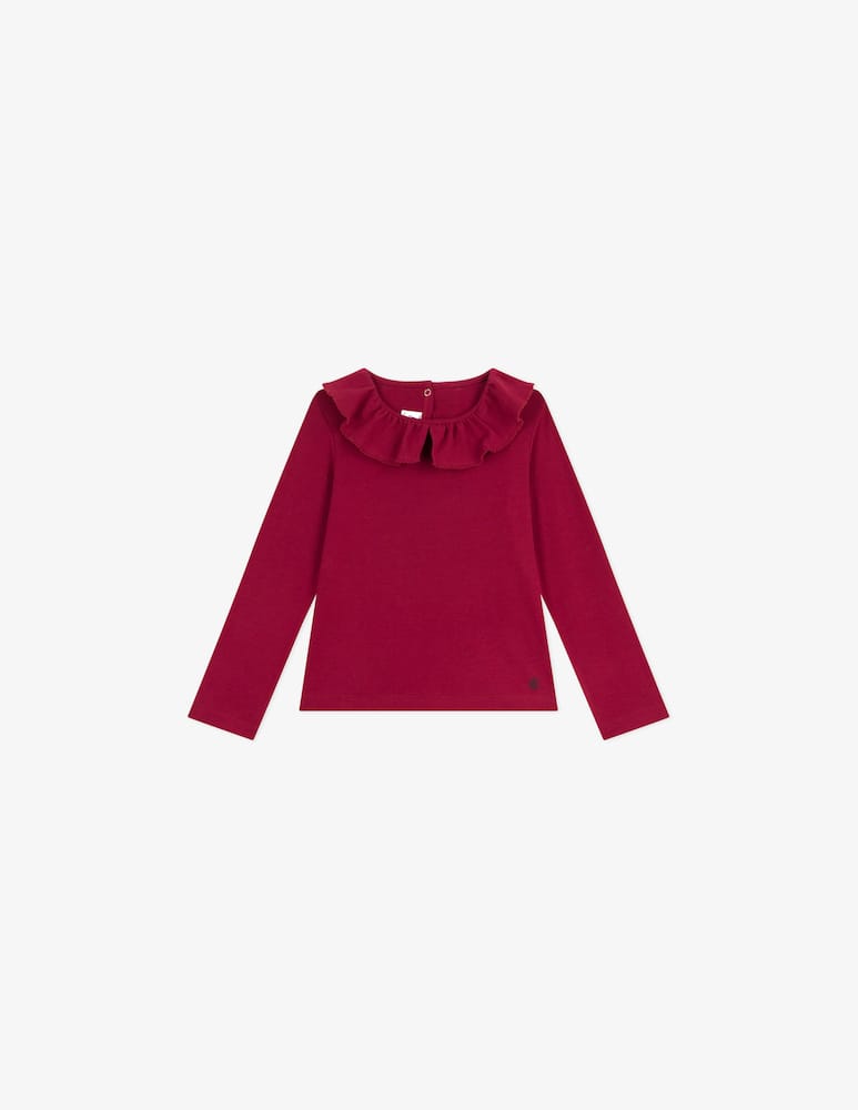 rinascente Petit Bateau Frill neck t-shirt