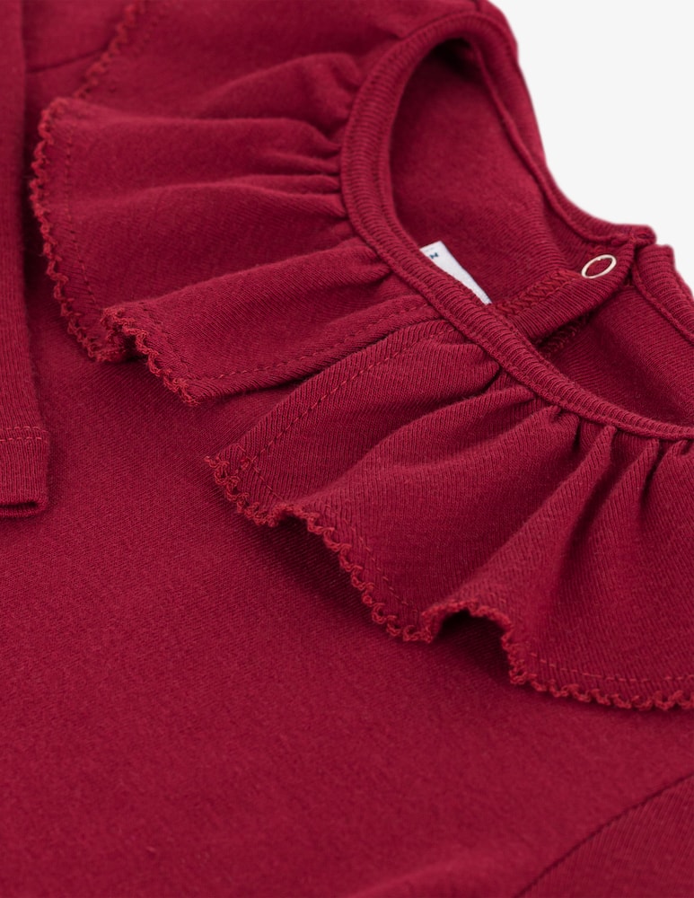 rinascente Petit Bateau Frill neck t-shirt