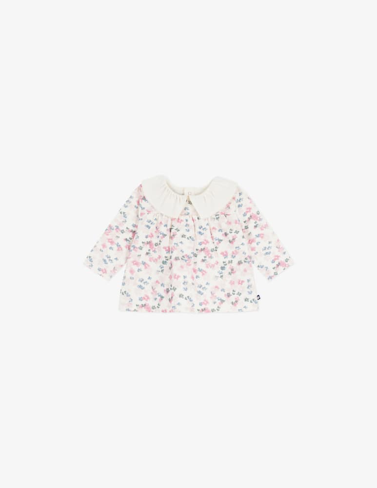 Petit Bateau Blusa con fiori - immagine 1