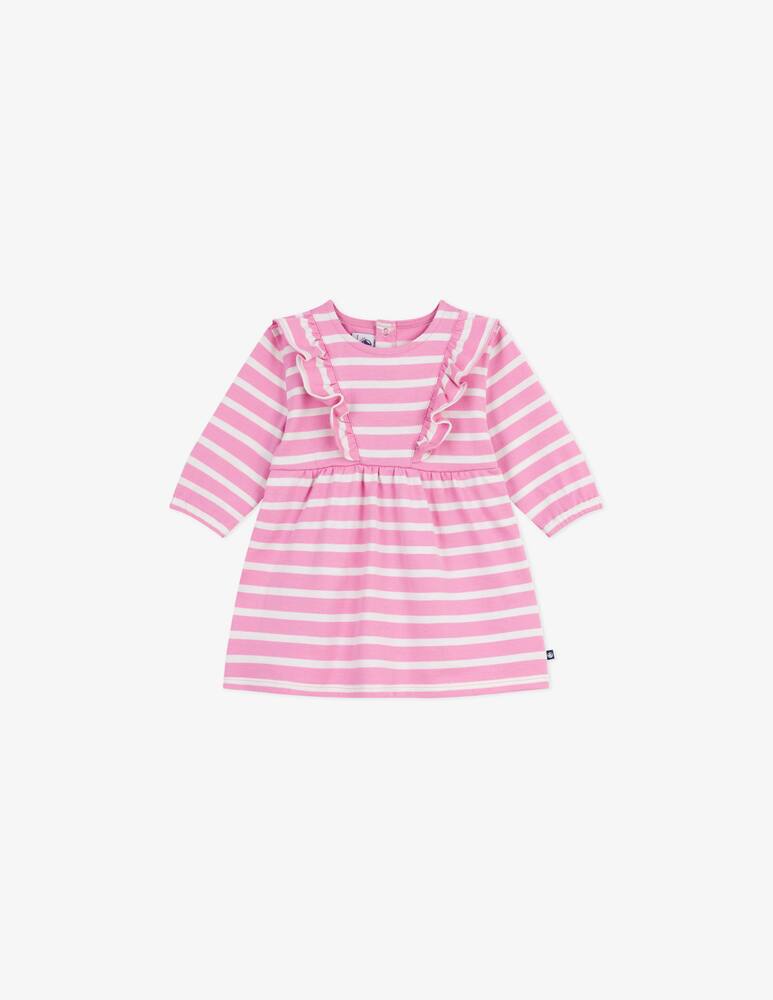 rinascente Petit Bateau Abito a righe con volant
