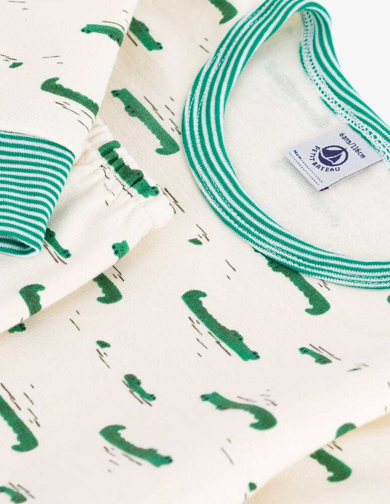 Petit Bateau Crocodile print pyjama - picture 3 Petit Bateau Crocodile print pyjama - picture 3