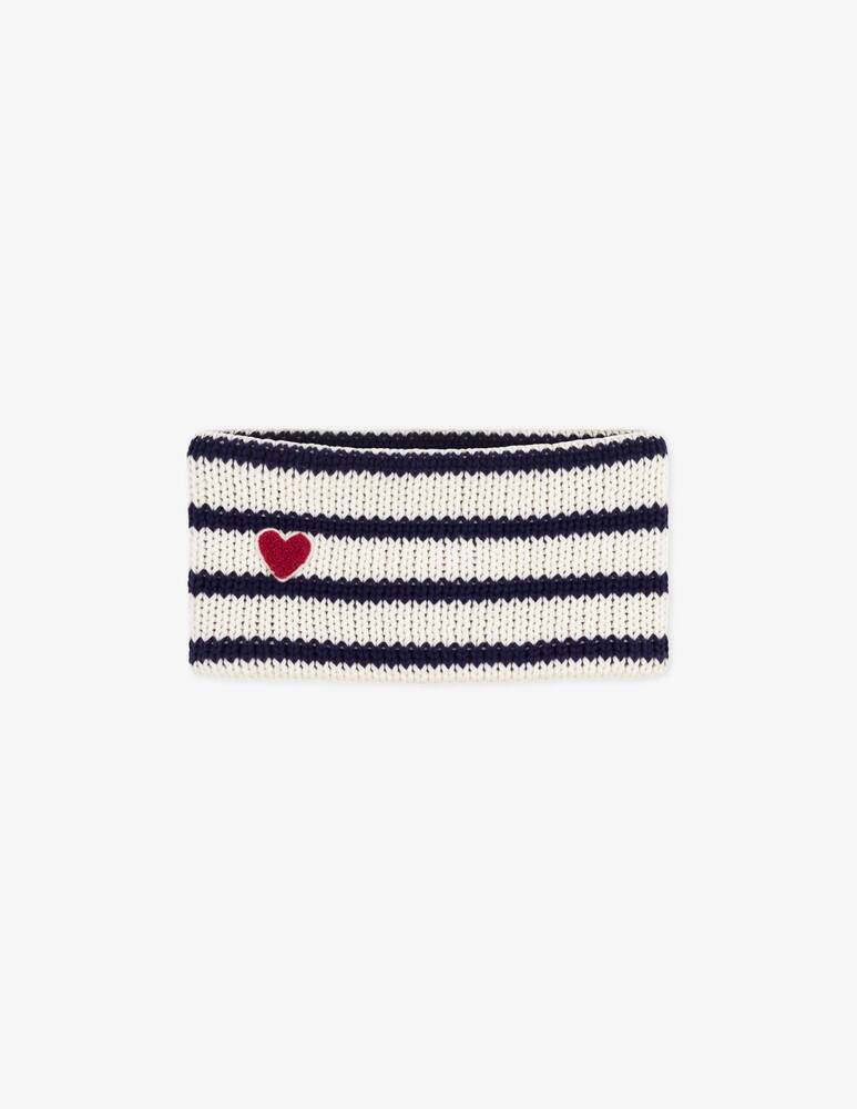 rinascente Petit Bateau Striped heart snood