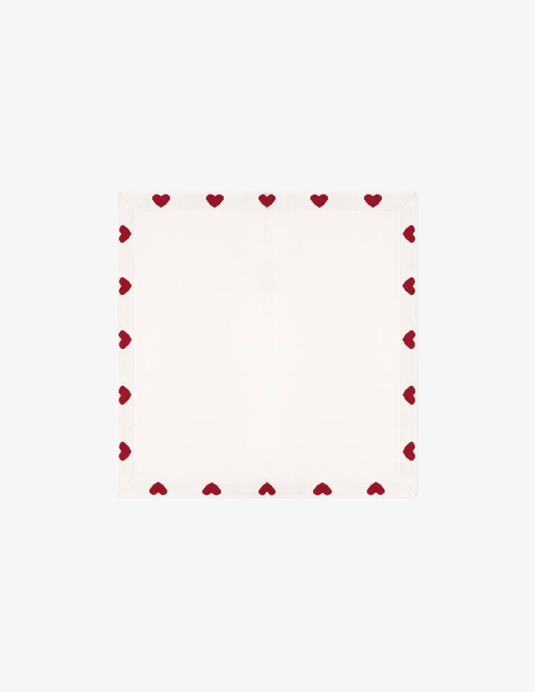 rinascente Petit Bateau Heart pattern blanket